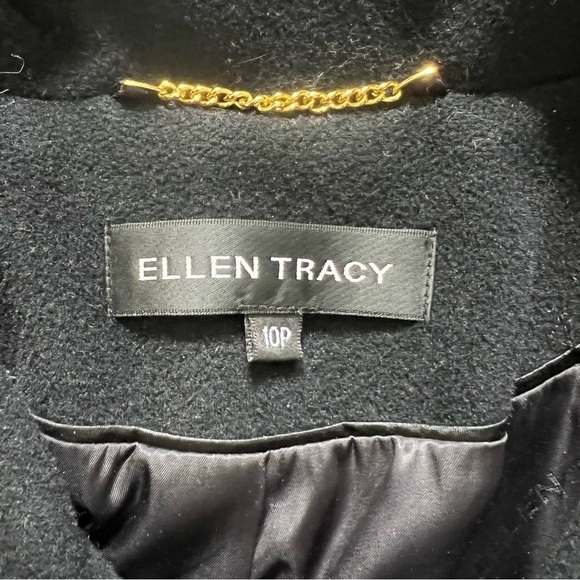 Ellen Tracy Women’s Black Wool Jacket 3 Button Up
Collared Long Sleeve Size M - Picture 10 of 15